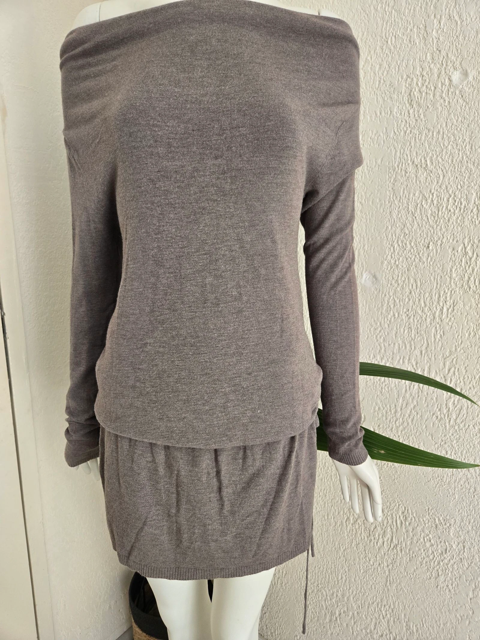 Taupe turtleneck dress - One size - Chic, bohemian & casual style - Autumn/Winter – photo 5